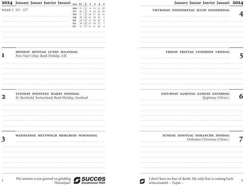 Organizer Succes Cadiz inclusief Mini inhoud 2026 sluitclip zwart-2