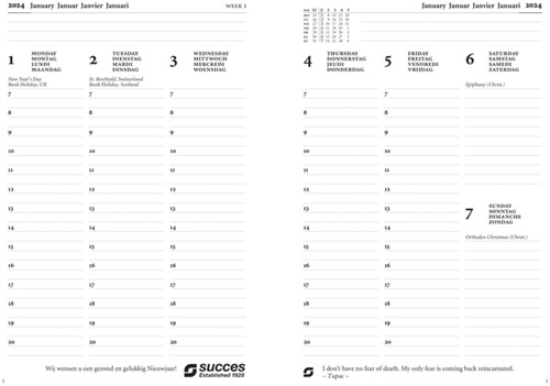 Organizer Succes Cadiz inclusief Executive inhoud 2026 sluitclip bruin-2
