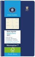 Agenda 2027 Ryam Memoplan 7 Suprema 7dagen/2pagina's ringplastic assorti