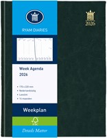 Agenda 2026 Ryam Weekplan Mundior 7dagen/2pagina's zwart