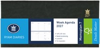 Agenda 2027 Ryam Memoplan 7 Mundior 7dagen/2pagina's landscape zwart