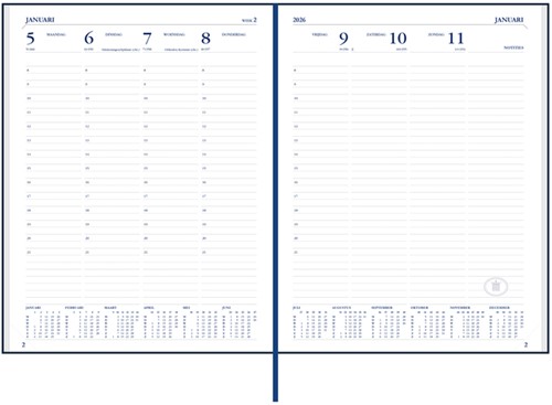 Agenda 2026 Ryam Weekplan Weekend Desk Lazio 7dagen/2pagina's assorti-3