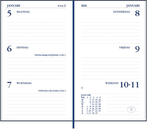 Agenda 2026 Ryam Memoplan 7 Plus Mundior 7dagen/2pagina's assorti-1