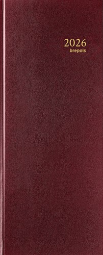 Agenda 2026 Brepols Saturnus Lima 1dag/1pagina bordeaux