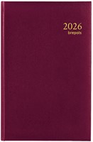 Agenda 2025 Brepols Saturnus kort 1dag/1pagina bordeaux
