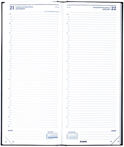 Agenda 2026 Brepols Saturnus Lima 1dag/1pagina blauw-2