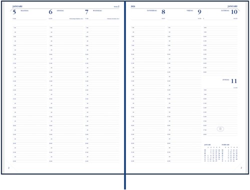 Agenda 2026 Ryam Weekly Mundior 7dagen/2pagina's bordeaux-3