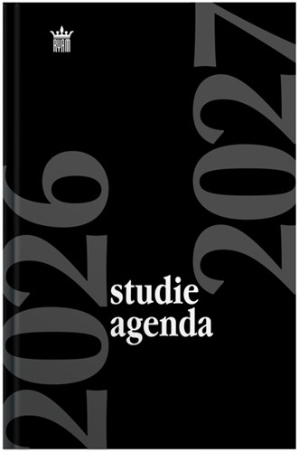 Schoolagenda 2026-2027 Ryam Studie 7dagen/2pagina's zwart