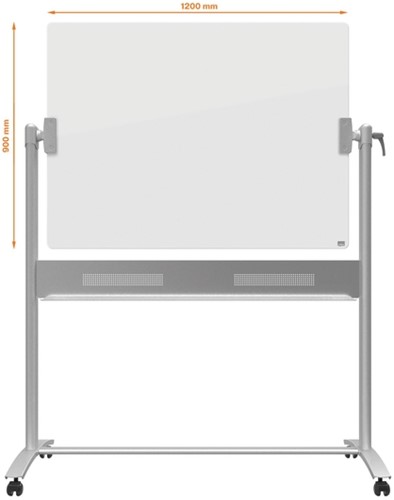 Kantel glasbord Nobo diamond 90x120cm-3