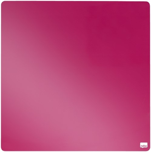 Whiteboard Nobo tegel 36x36cm roze magnetisch