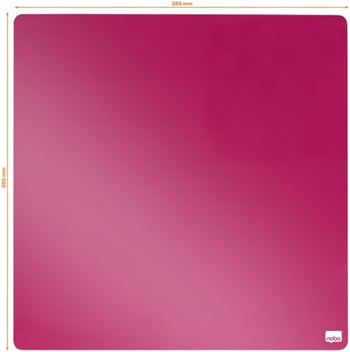 Whiteboard Nobo tegel 36x36cm roze magnetisch-2