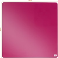 Whiteboard Nobo tegel 36x36cm roze magnetisch-8