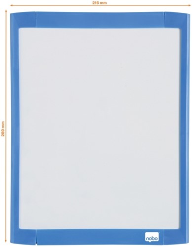 Whiteboard Nobo 21.6x28cm magnetisch assorti-2