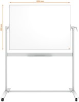 Whiteboard Nobo kantelbord mobiel 90x120cm staal-1