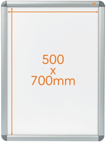 Kliklijst Nobo Premium Plus 70x50cm aluminium-1
