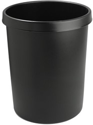 Afvalbak Helit 45 liter rond zwart