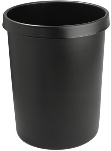 Afvalbak Helit 45 liter rond zwart