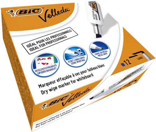 Whiteboardmarker Bic Velleda 1781 schuin large blauw-3