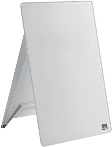 Desktop flipover Nobo met droog uitwisbaar glasoppervlak