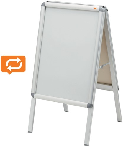 Stoepbord Nobo A2 47,5x89cm met kliklijst-3