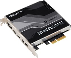 GIGABYTE GC-MAPLE RIDGE interfacekaart/-adapter Intern DisplayPort, Mini DisplayPort, Thunderbolt 4, USB 3.2 Gen 2 (3.1 Gen 2)