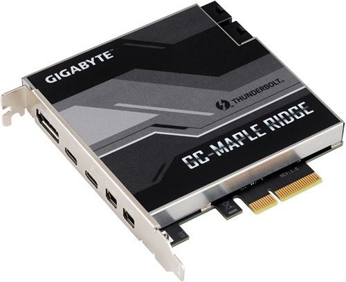 GIGABYTE GC-MAPLE RIDGE interfacekaart/-adapter Intern DisplayPort, Mini DisplayPort, Thunderbolt 4, USB 3.2 Gen 2 (3.1 Gen 2)