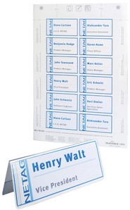 Tafelnaambord Durable 1458 kaarten 52x104/100mm-2