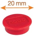Magneet Nobo 38mm rood 4 stuks-4