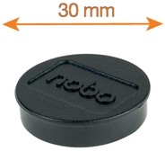 Magneet Nobo 30mm zwart 4 stuks-4