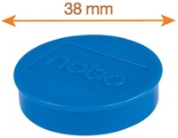 Magneet Nobo 38mm blauw 4 stuks-2