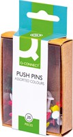 Push Pins Q-Connect 25stuks assorti