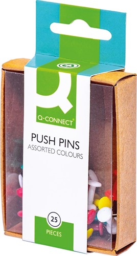 Push Pins Q-Connect 25stuks assorti