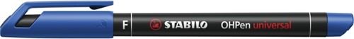 Viltstift STABILO OHpen 842/41 permanent rond fijn blauw-2