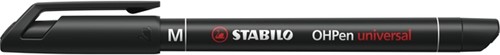 Viltstift STABILO OHpen 843/46 permanent rond medium zwart-1
