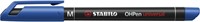Viltstift STABILO OHpen 843/41 permanent rond medium blauw-1