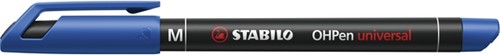 Viltstift STABILO OHpen 843/41 permanent rond medium blauw-1