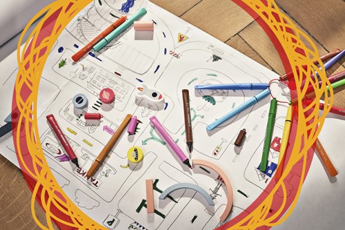 Viltstift STABILO Cappi 168/12 medium assorti etui à 12 stuks-4