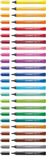 Viltstift STABILO Cappi 168/24 medium assorti etui à 24 stuks-2