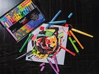 Viltstift STABILO Cappi 168/12 Arty medium assorti etui à 12 stuks-3