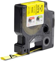 Labeltape Dymo Rhino industrieel krimpkous 12mm zwart op geel-2