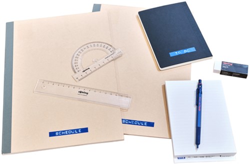 Reliëftape Dymo embossing vinyl 9mm wit op blauw-3