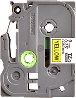 Labeltape Brother P-touch TZe-621 standaard 9mm zwart op geel-2