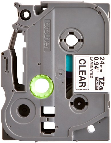 Labeltape Brother P-touch TZe-151 standaard 24mm zwart op transparant-2