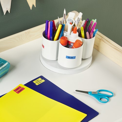 Labeltape Dymo LetraTag plastic 12mm zwart op groen-3