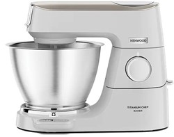 Kenwood KVC65.001WH keukenmachine 1200 W 5 l Roestvrijstaal, Wit Ingebouwde weegschalen