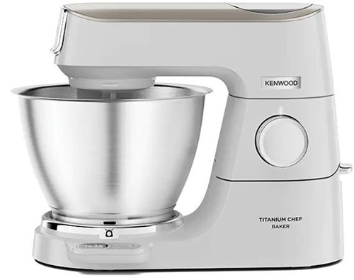 Kenwood KVC65.001WH keukenmachine 1200 W 5 l Roestvrijstaal, Wit Ingebouwde weegschalen