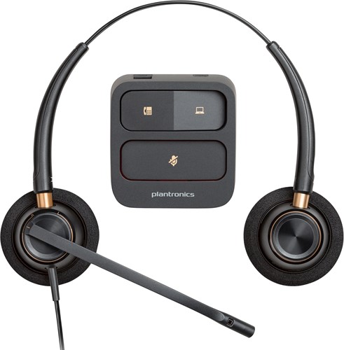 HP Poly EncorePro 520 Binaural Headset met Quick Disconnect