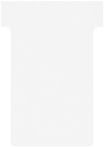 T-kaart Nobo nr.2 48mm wit 100 stuks