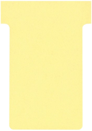 T-kaart Nobo nr.2 48mm geel 100 stuks