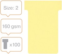 T-kaart Nobo nr.2 48mm geel 100 stuks-2